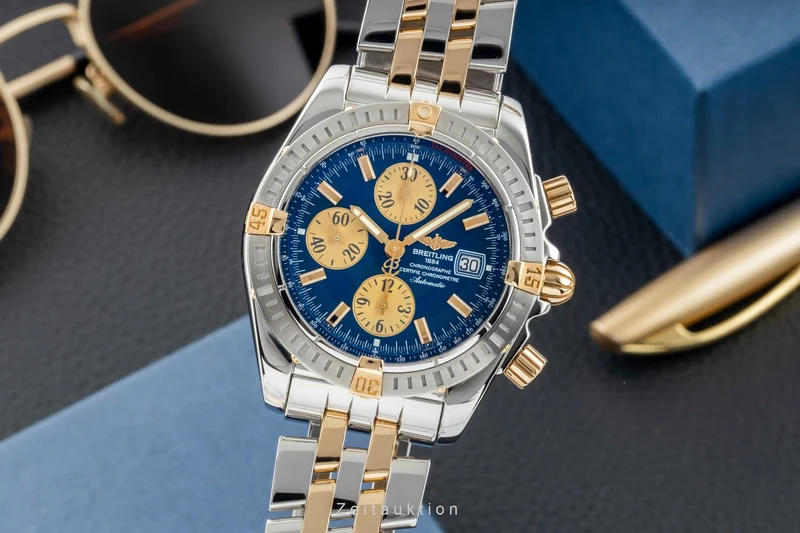 Breitling Chronomat chronograph steel / gold automatic men's watch B13356 [2601596]