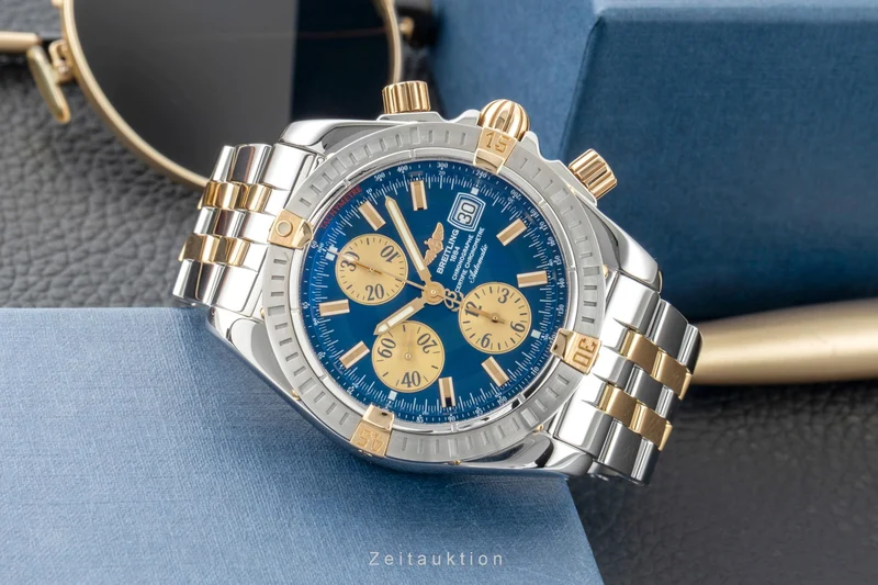 Breitling Chronomat chronograph steel / gold automatic men's watch B13356 [2601596]