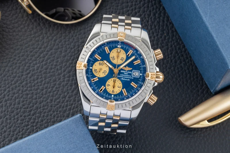 Breitling Chronomat chronograph steel / gold automatic men's watch B13356 [2601596]