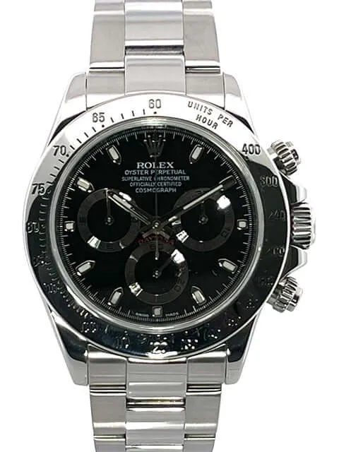 Rolex Daytona Edelstahl 116520 Schwarz G-Serial