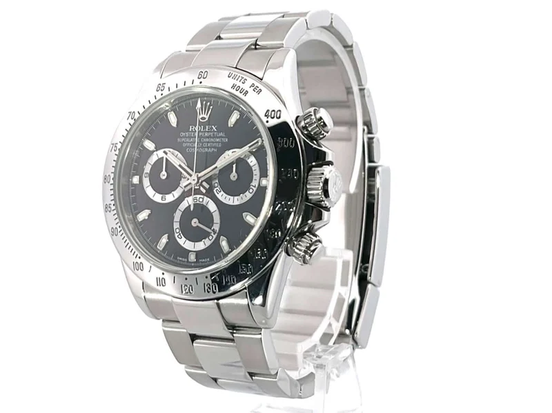 Rolex Daytona Edelstahl 116520 Schwarz G-Serial