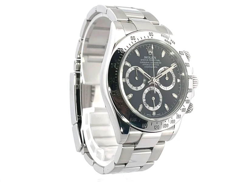 Rolex Daytona Edelstahl 116520 Schwarz G-Serial
