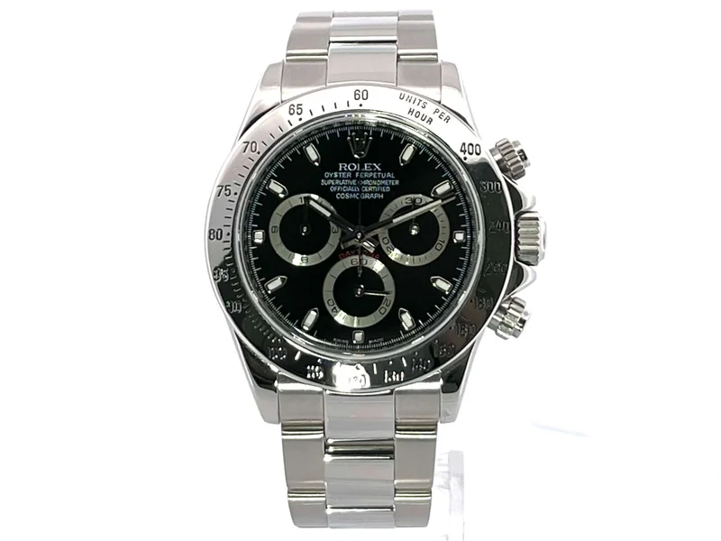 Rolex Daytona Edelstahl 116520 Schwarz aus 2007