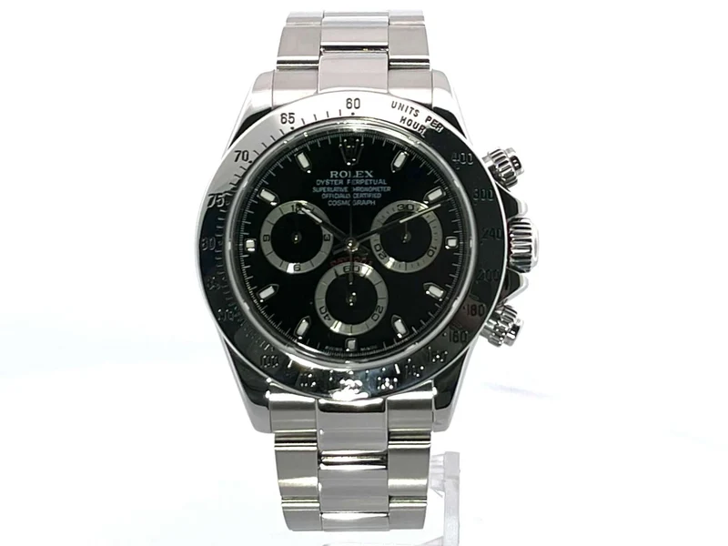 Rolex Daytona Edelstahl 116520 Schwarz aus 2004