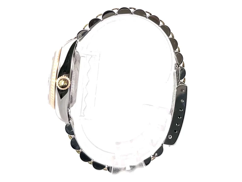 Rolex Datejust 26 Edelstahl Gelbgold 79173 Weiß Diamant Jubile-Band