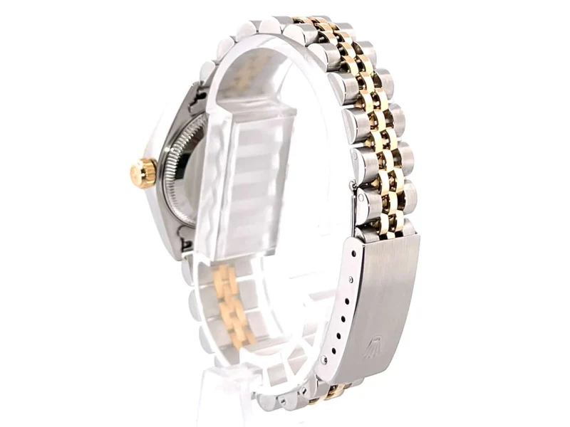 Rolex Datejust 26 Edelstahl Gelbgold 79173 Weiß Diamant Jubile-Band
