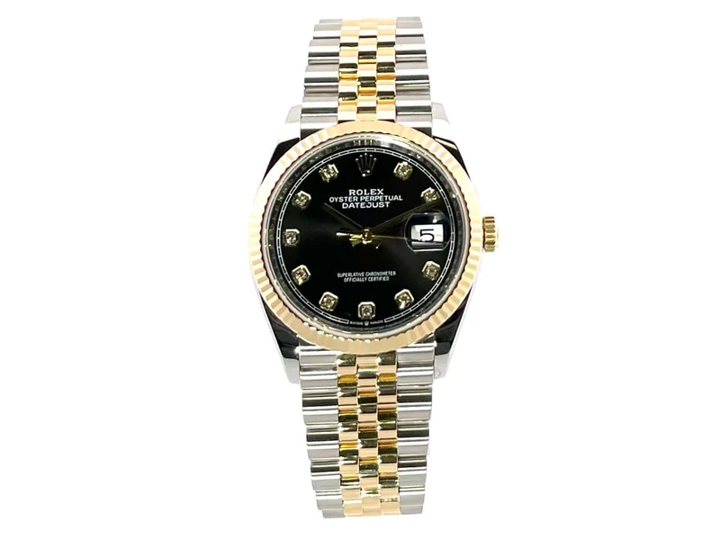 Rolex Datejust 36 126233 Schwarz Diamant Jubile-Band