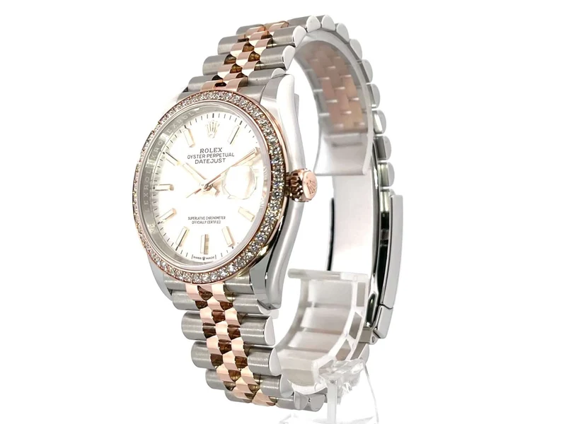 Rolex Datejust 36 126281RBR Silber Riffelmuster Jubile-Band