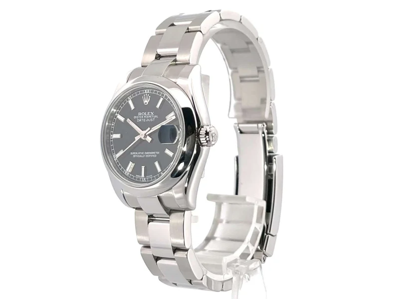 Rolex Datejust 31 Edelstahl 178240 Schwarz