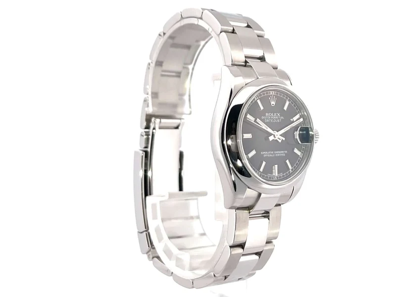 Rolex Datejust 31 Edelstahl 178240 Schwarz