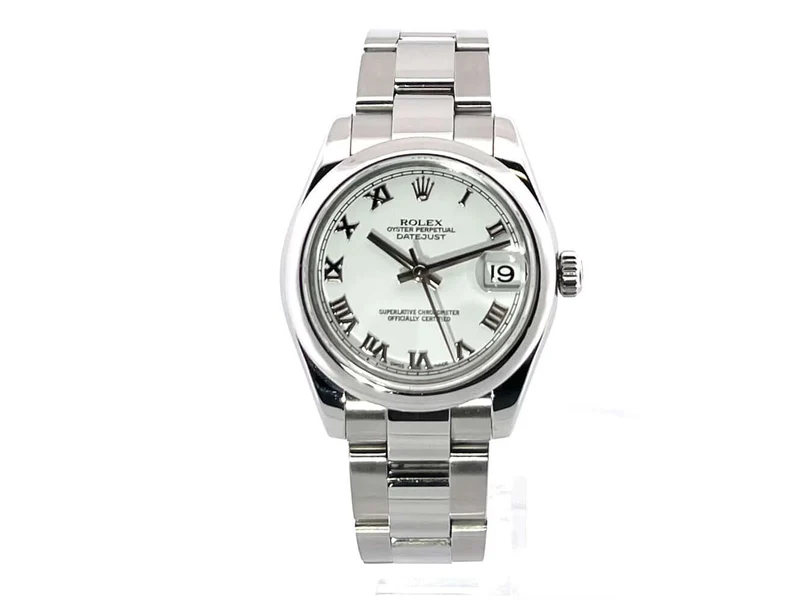 Rolex Datejust 31 Edelstahl 178240 Weiß Römisch