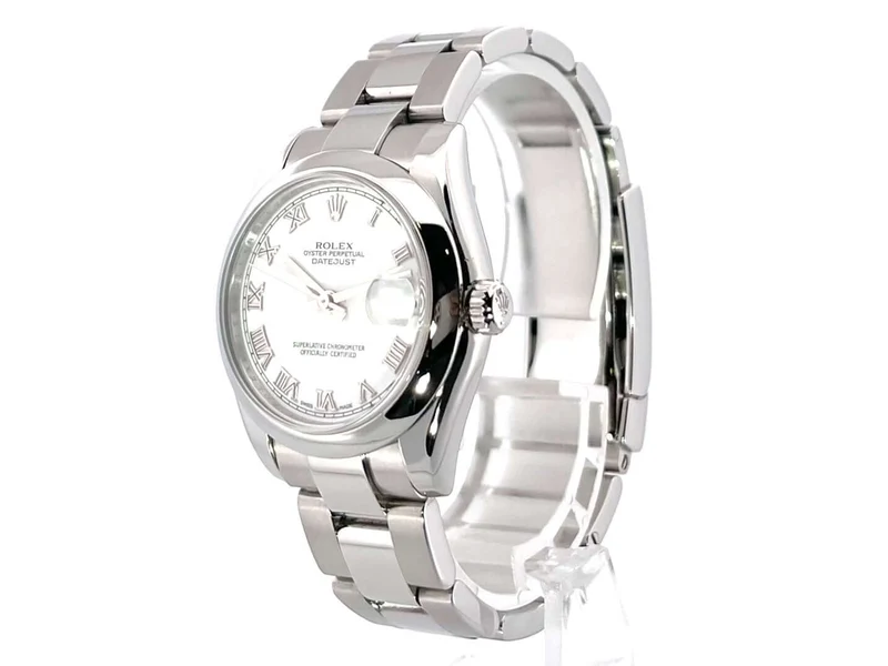 Rolex Datejust 31 Edelstahl 178240 Weiß Römisch