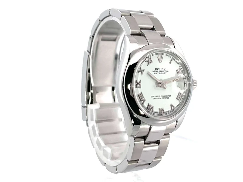 Rolex Datejust 31 Edelstahl 178240 Weiß Römisch