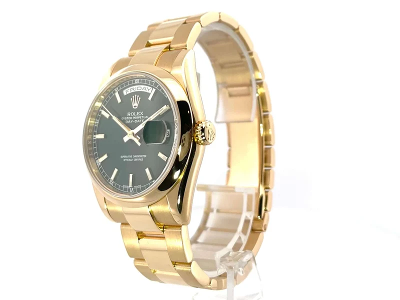 Rolex Day-Date 36 118208 Gelbgold Grün