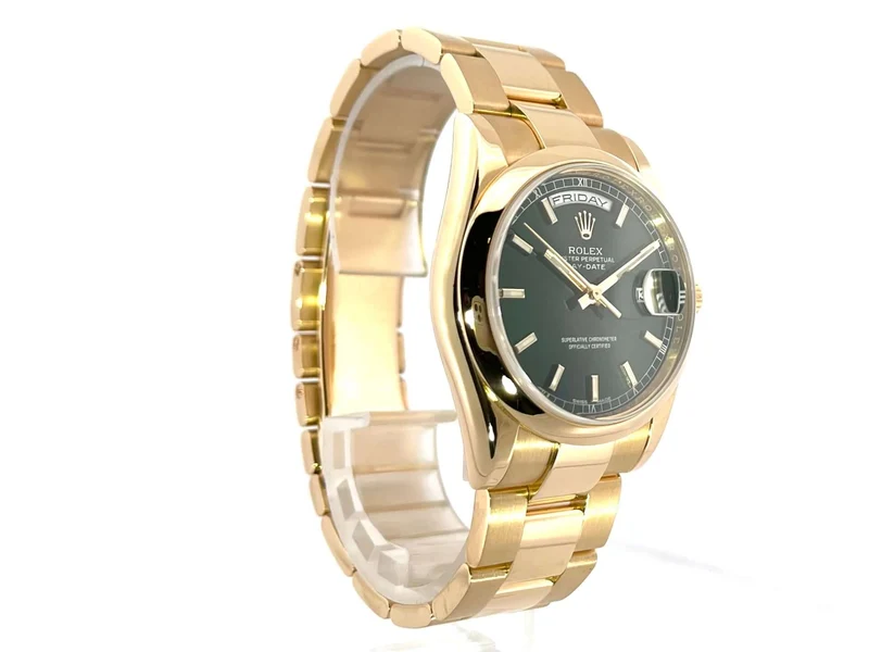 Rolex Day-Date 36 118208 Gelbgold Grün