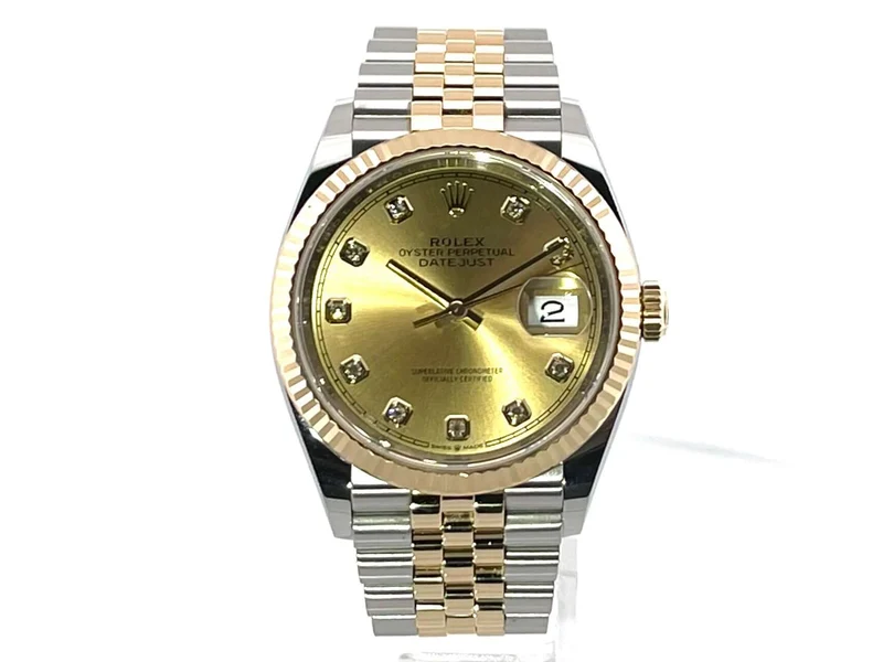 Rolex Datejust 36 126233 Champagner Diamant Jubile-Band aus 2020