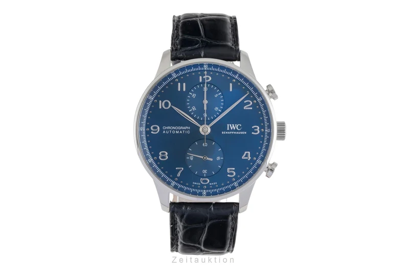 IWC Portugieser chronograph steel automatic men's watch IW371606 LP: 9100EUR [2601607]