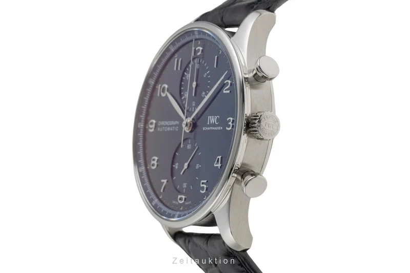 IWC Portugieser chronograph steel automatic men's watch IW371606 LP: 9100EUR [2601607]