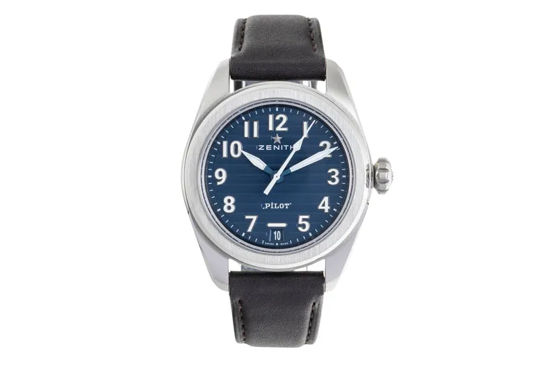 Zenith Pilot steel automatic men's watch 03.4000.3620/51.I003 LP: 8500EUR [2601816]