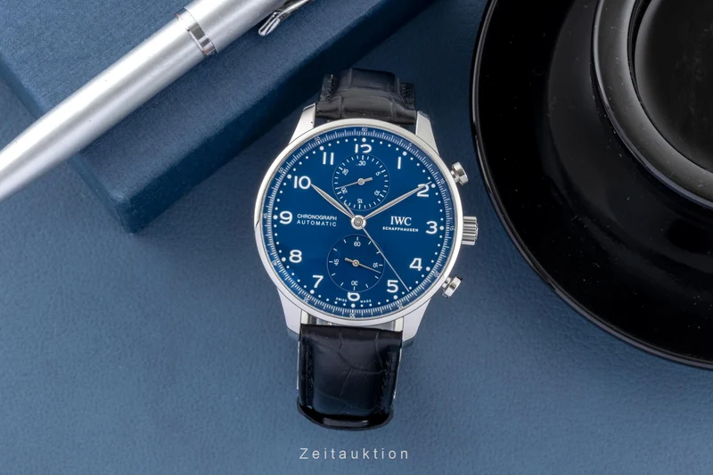 IWC Portugieser chronograph steel automatic men's watch IW371601 LP: 9100EUR Limited [2601604]