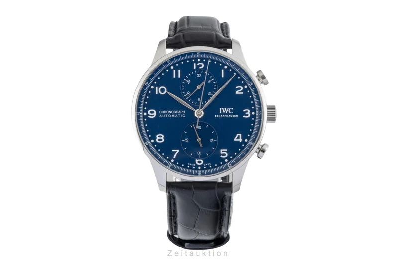 IWC Portugieser chronograph steel automatic men's watch IW371601 LP: 9100EUR Limited [2601604]