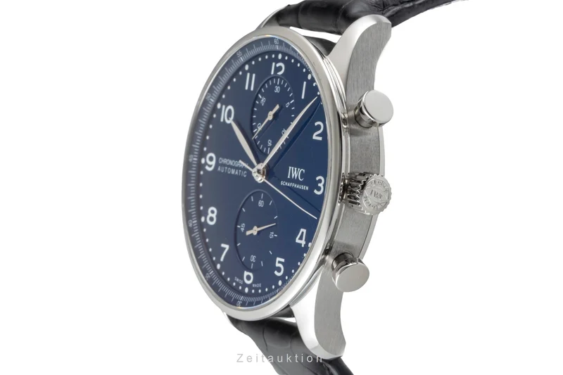 IWC Portugieser chronograph steel automatic men's watch IW371601 LP: 9100EUR Limited [2601604]