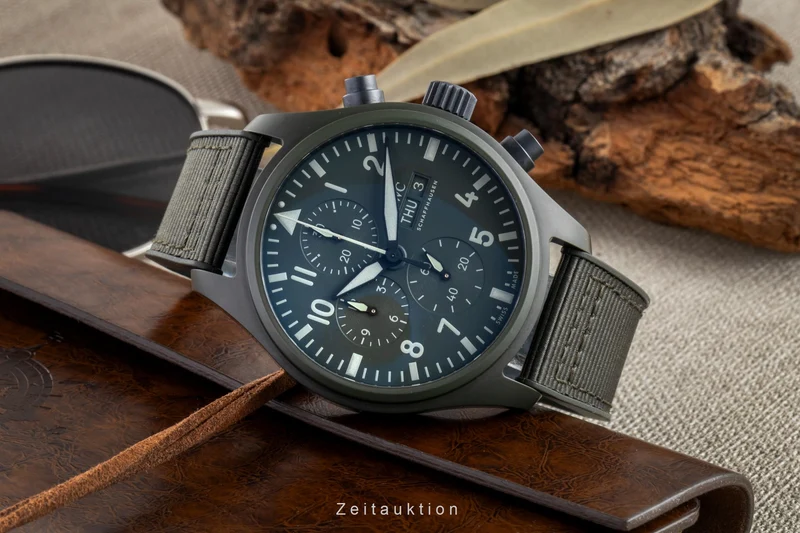 IWC Fliegerchronograph chronograph ceramic / titanium automatic men's watch IW389106 LP: 12700EUR [2601831]