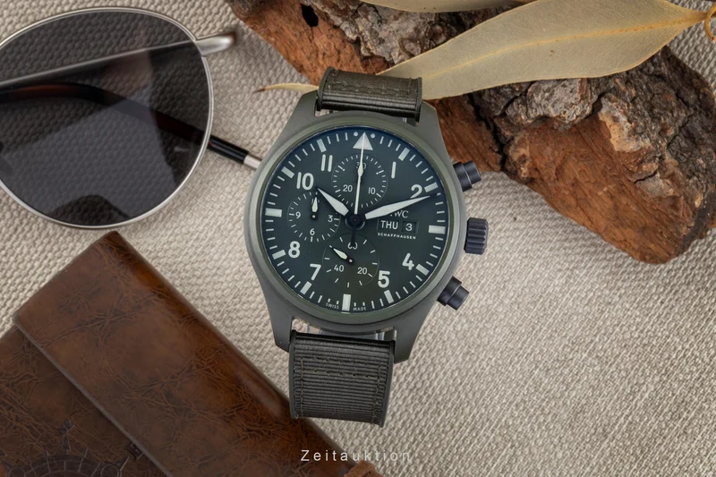 IWC Fliegerchronograph chronograph ceramic / titanium automatic men's watch IW389106 LP: 12700EUR [2601831]