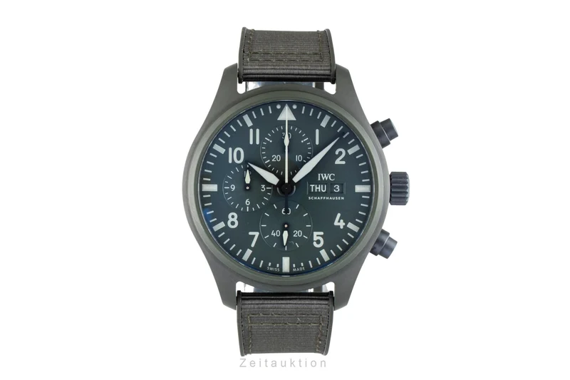 IWC Fliegerchronograph chronograph ceramic / titanium automatic men's watch IW389106 LP: 12700EUR [2601831]
