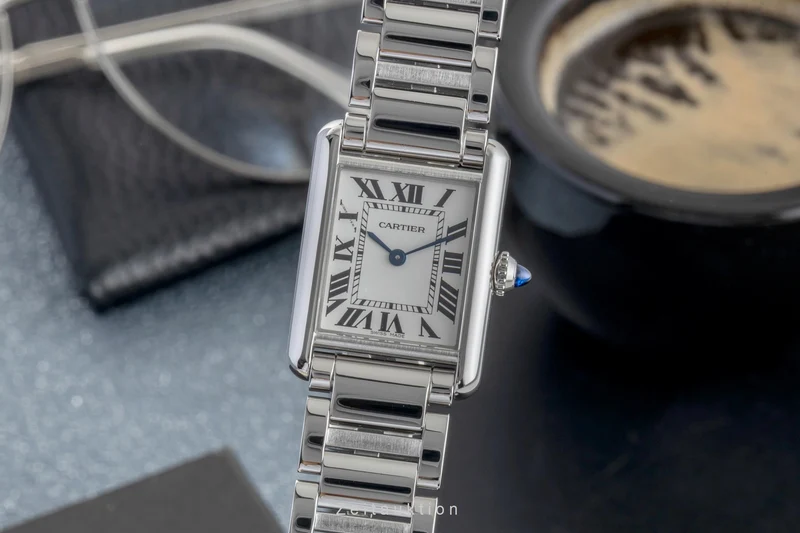 Cartier Tank steel quartz women's watch WSTA0051 [2601543]