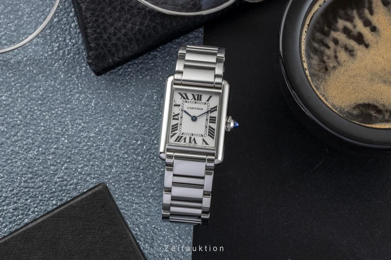 Cartier Tank steel quartz women's watch WSTA0051 [2601543]