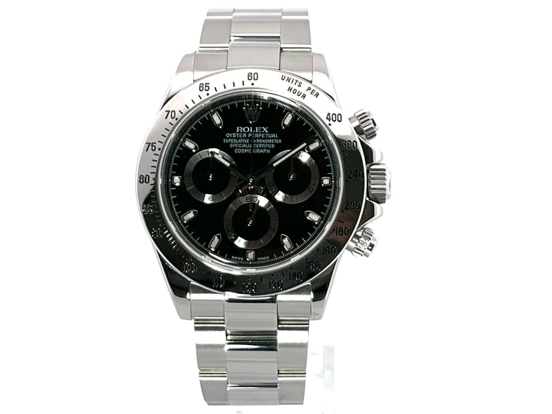 Rolex Daytona Edelstahl 116520 Schwarz aus 2011 LC100