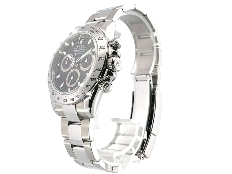 Rolex Daytona Edelstahl 116520 Schwarz LC100 aus 2009