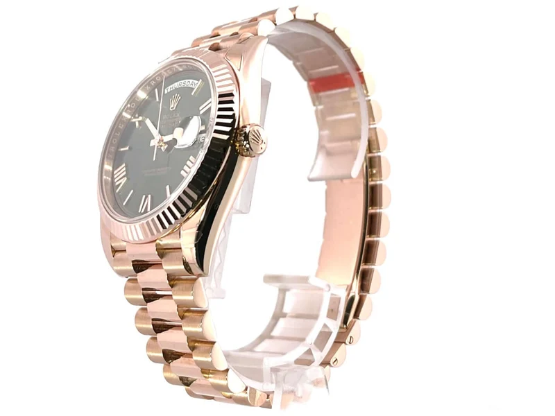 Rolex Day-Date 40 Everose-Gold 228235 Oliv R ungetragen 2019