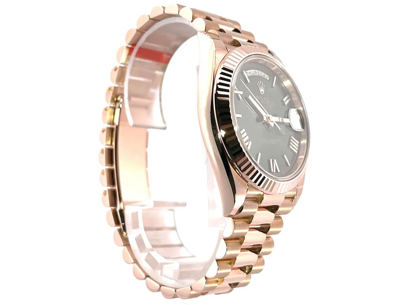 Rolex Day-Date 40 Everose-Gold 228235 Oliv R ungetragen 2019