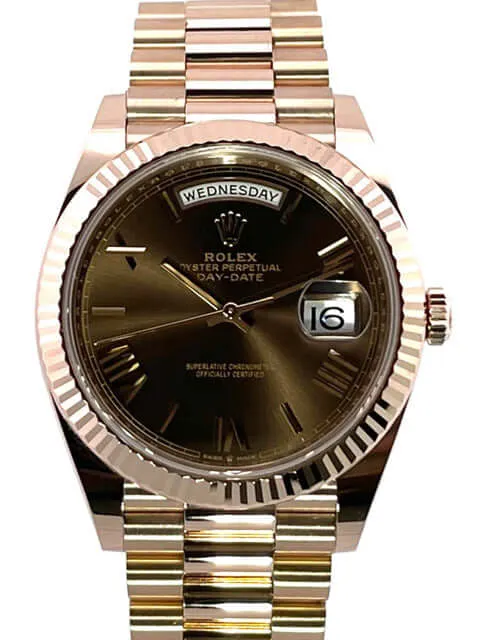 Rolex Day-Date 40 18 kt Everose-Gold 228235 Choco R aus 2018