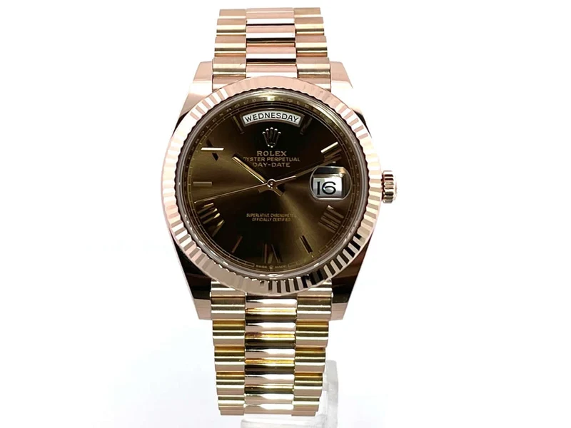 Rolex Day-Date 40 18 kt Everose-Gold 228235 Choco R aus 2018