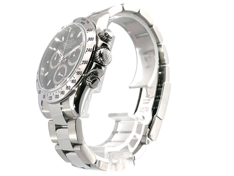 Rolex Daytona Edelstahl 116520 Schwarz aus 2003 LC100