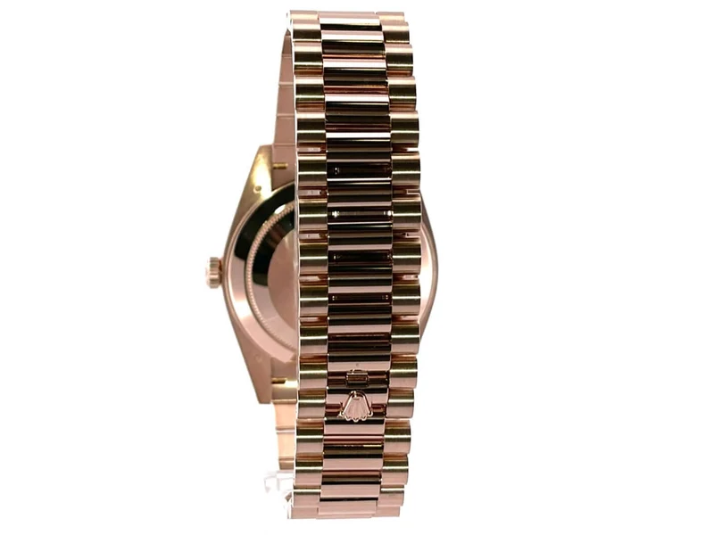 Rolex Day-Date 40 Everose-Gold 228235 Olive R ungetragen aus 2020