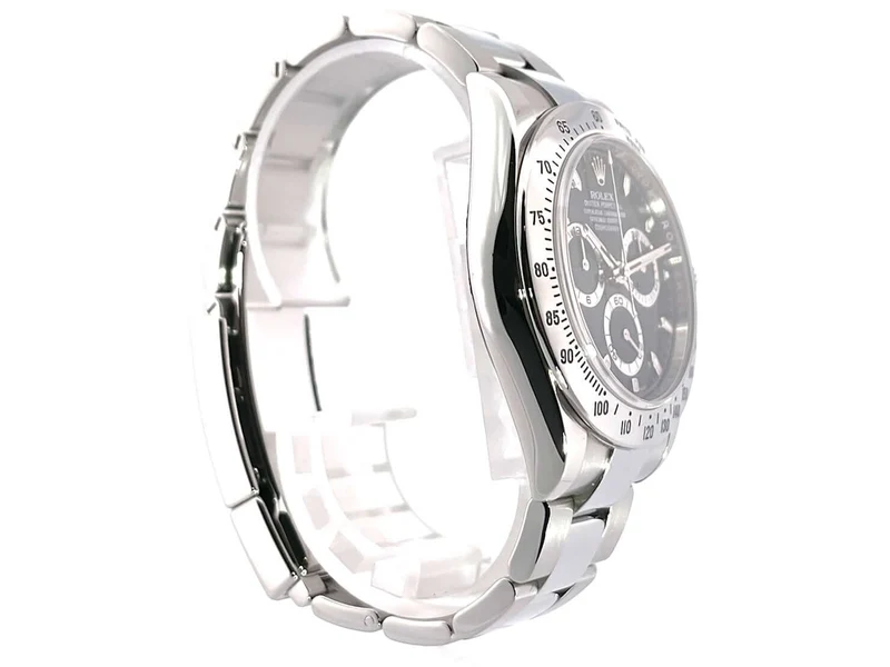 Rolex Daytona Edelstahl 116520 Schwarz aus 2015 LC100