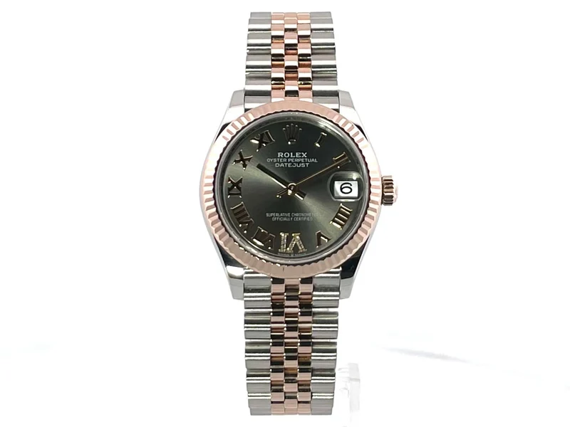 Rolex Datejust 31 Oystersteel Everose-Gold 278271 Slate R DIA Jubile-Band