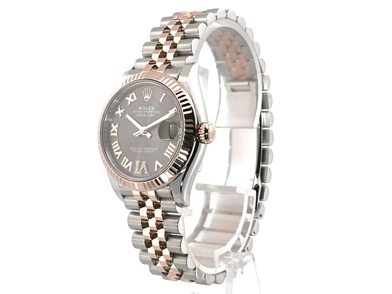 Rolex Datejust 31 Oystersteel Everose-Gold 278271 Slate R DIA Jubile-Band