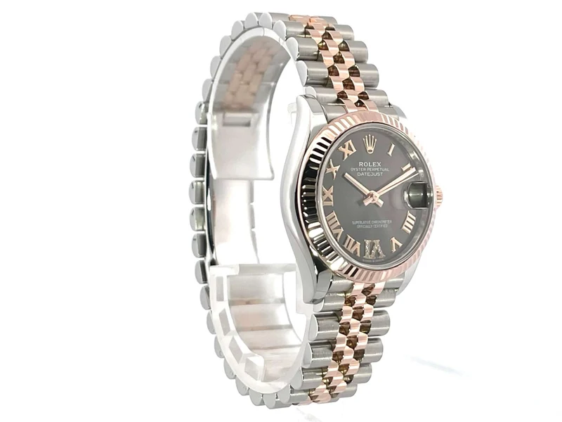 Rolex Datejust 31 Oystersteel Everose-Gold 278271 Slate R DIA Jubile-Band
