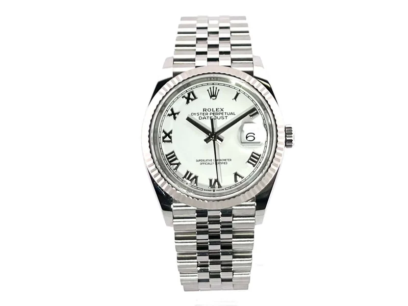 Rolex Datejust 36 Oystersteel Weißgold 126234 Weiß R Jubile