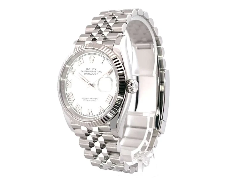 Rolex Datejust 36 Oystersteel Weißgold 126234 Weiß R Jubile