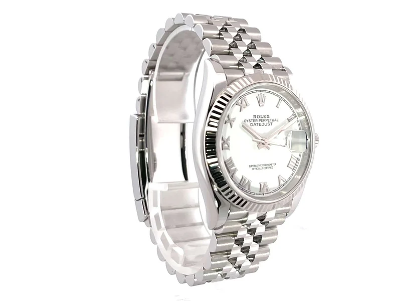 Rolex Datejust 36 Oystersteel Weißgold 126234 Weiß R Jubile