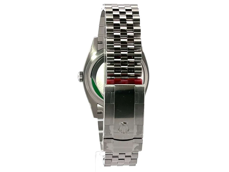 Rolex Datejust 36 Oystersteel Weißgold 126234 Schwarz DIA Jubile-Band verklebt