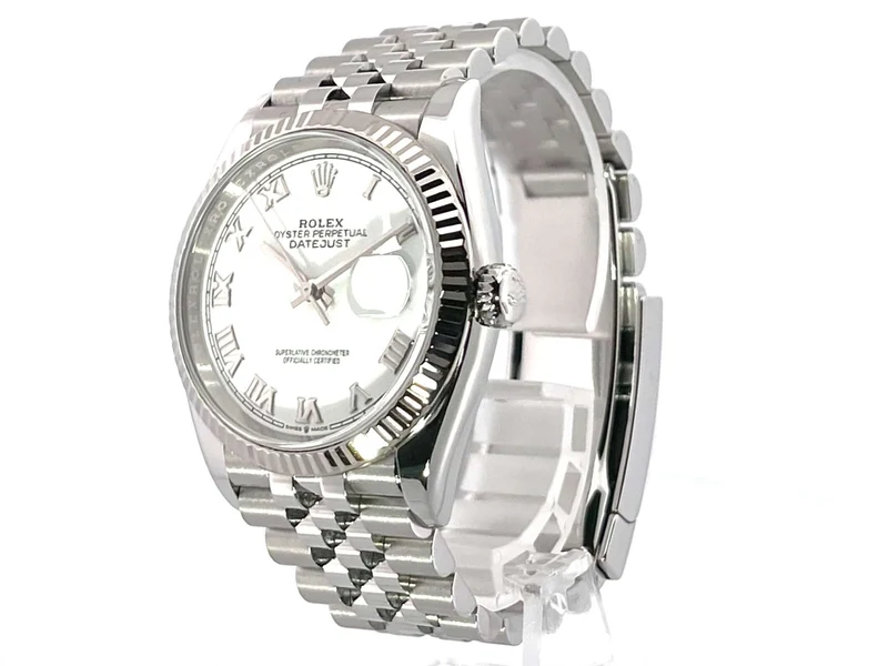 Rolex Datejust 36 Oystersteel Weißgold 126234 Weiß R Jubile 2020