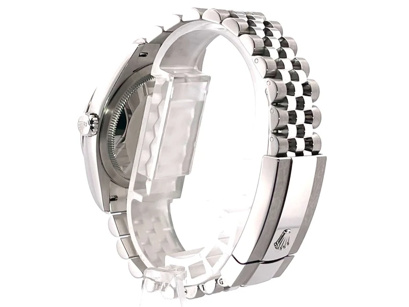 Rolex Datejust 36 Oystersteel Weißgold 126234 Olivgrün Palmenmuster Jubile-Band