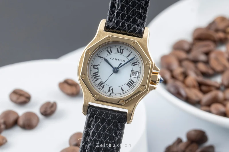 Cartier Santos Ronde 18 ct gold automatic women's watch 2969 [2601619]